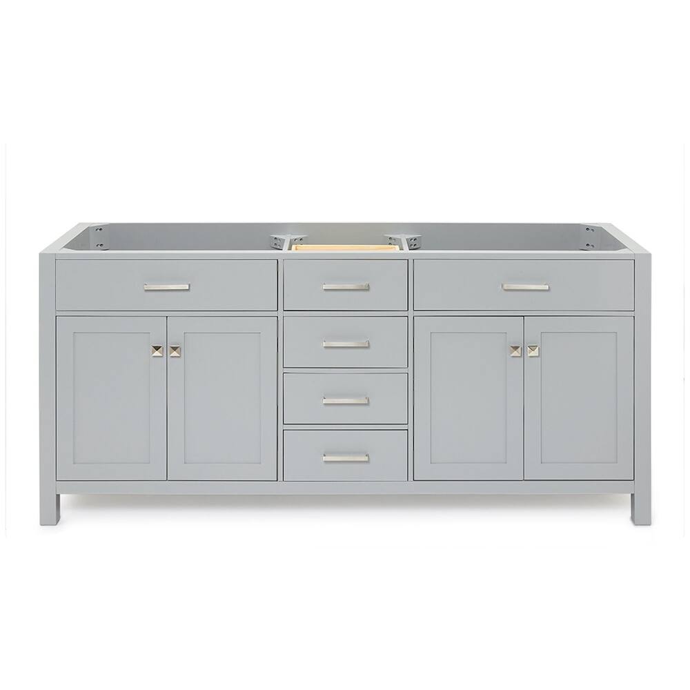 Ariel H072D-BC Bristol 72" Double Free Standing Vanity Cabinet Only