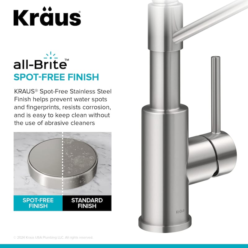 Kraus FS-1001-KFF-1610 Bolden 1.8 GPM Single Hole Pre-Rinse Pull Down