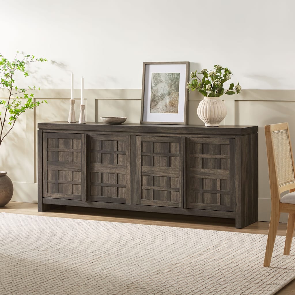 Walker Edison Modern Sideboard with Adjustable Cabinets