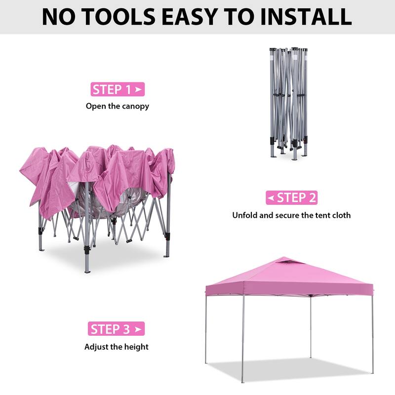 Ainfox 10 x 10 ft Pop-Up Party Canopy Tent Gazebo