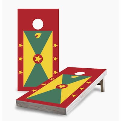 Grenada Flag Cornhole Game (Choose Wraps or Boards)