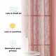 preview thumbnail 65 of 94, HLC.me Abbey Faux Linen Textured Semi Sheer Privacy Light Filtering Transparent Window Grommet Curtain Panels, Pair