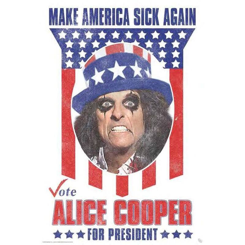 Alice Cooper President Art Poster - 24 x 36 Inch