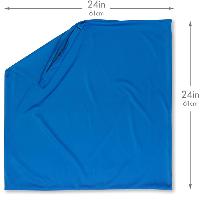 Throw Pillow Cozy Soft Microbead Yeal Blue: 1 Pc
