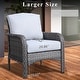 preview thumbnail 34 of 60, OVIOS 4-piece Water-Resistant Wicker Deep Seating Outdoor Sofa Set