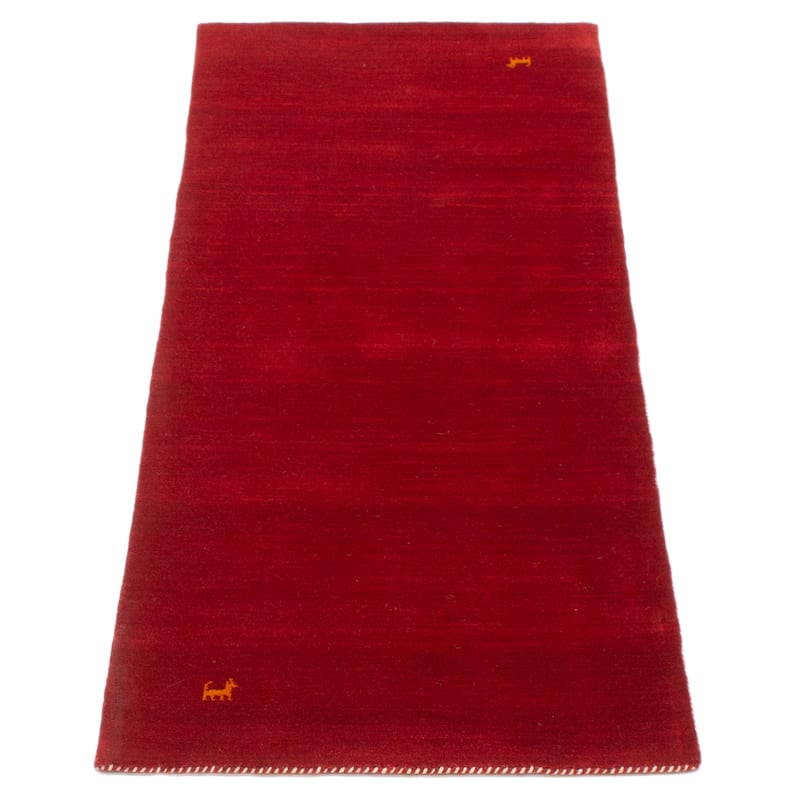 Kashkuli Gabbeh Red Rug 2'6" x 6'8" - 2'6 x 6'8