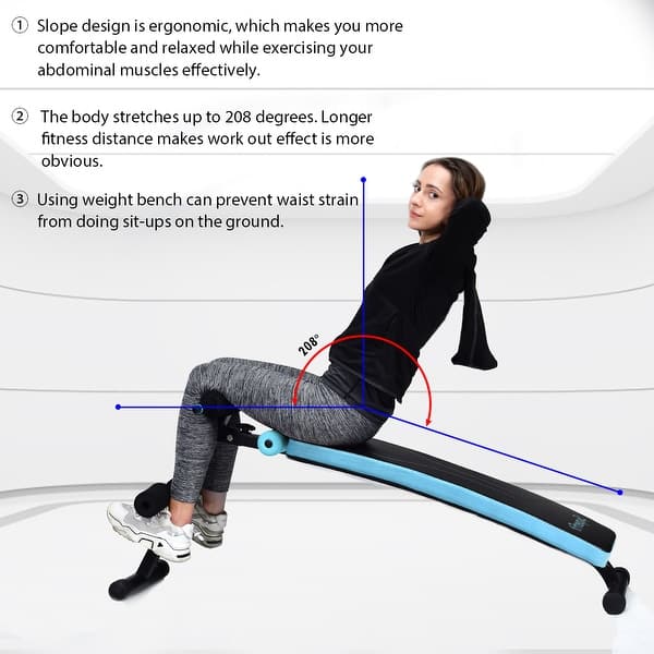 Shop Superfit Folding Weight Bench Adjustable Sit Up Board Workout