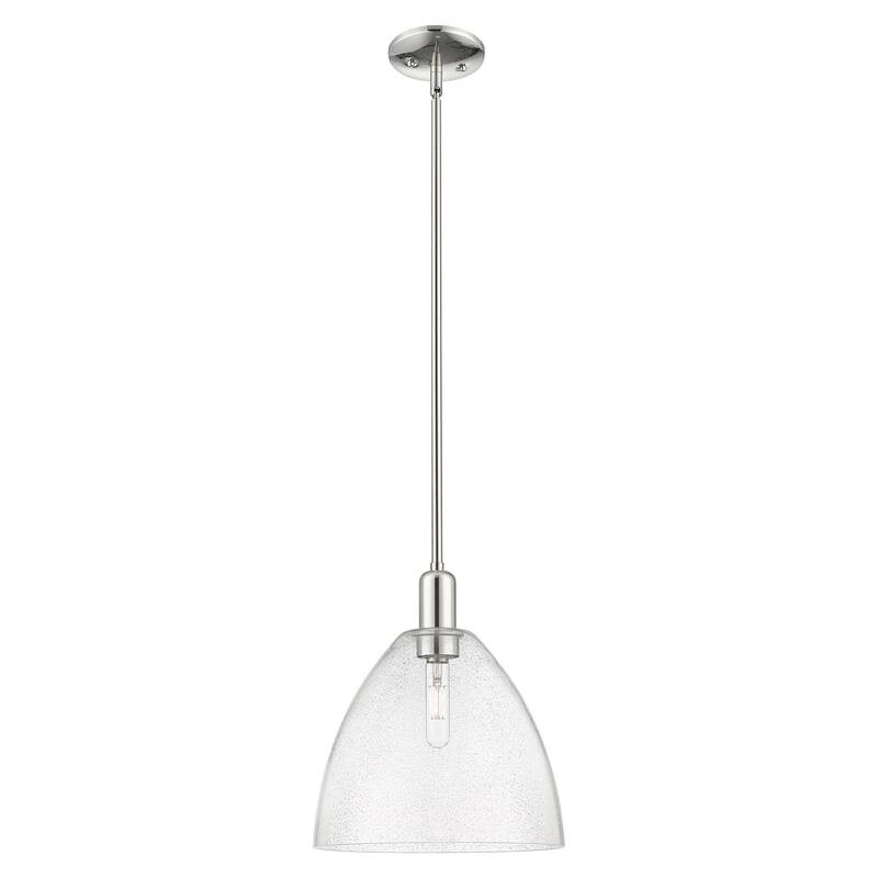 Innovations Lighting Endless Possibilities Arcadia - Bristol - 1 Light 12" Stem Hung Mini Pendant - Polished Nickel/Seedy