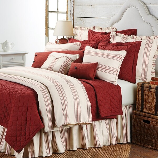HiEnd Accents 1-Piece Prescott Stripe Duvet Cover (Shams Not Included)