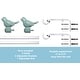 preview thumbnail 56 of 56, Cute Bird Finial Adjustable Decorative Designer Curtain Rod