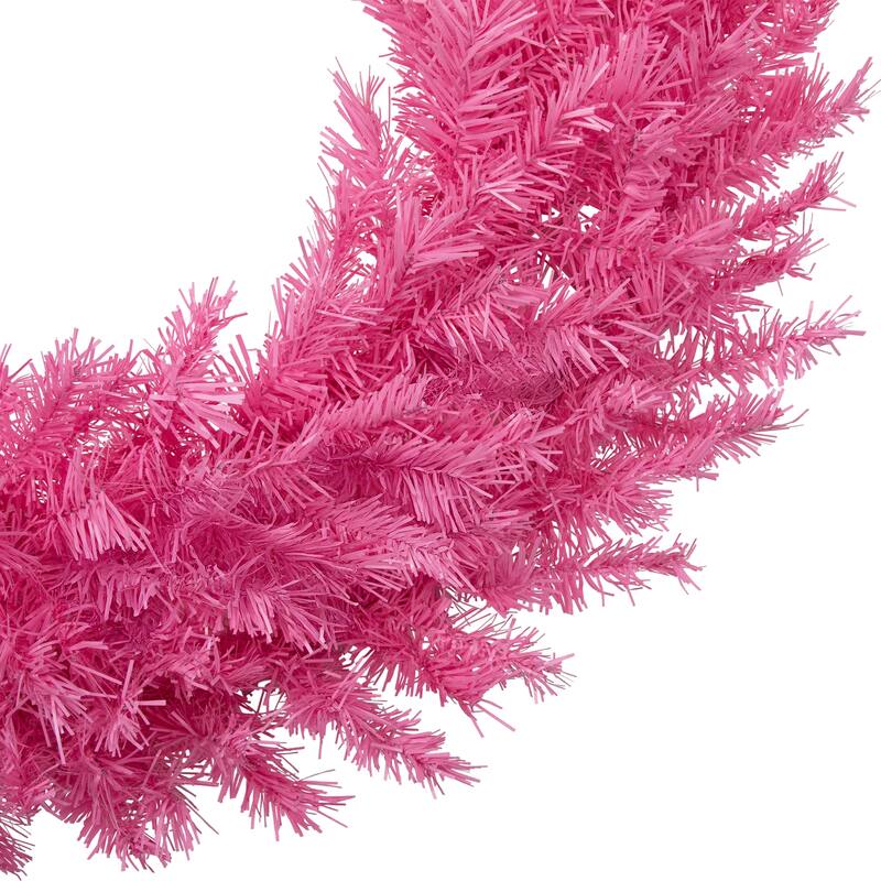 36" Pink Spruce Artificial Christmas Wreath, Unlit