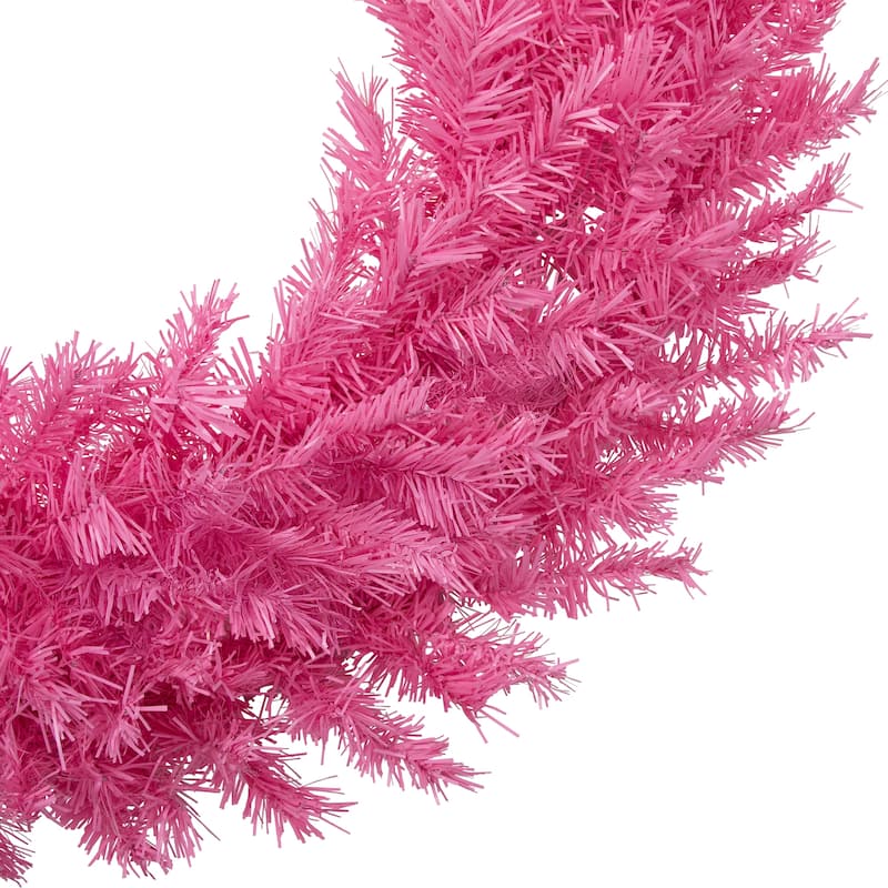 36" Pink Spruce Artificial Christmas Wreath Unlit