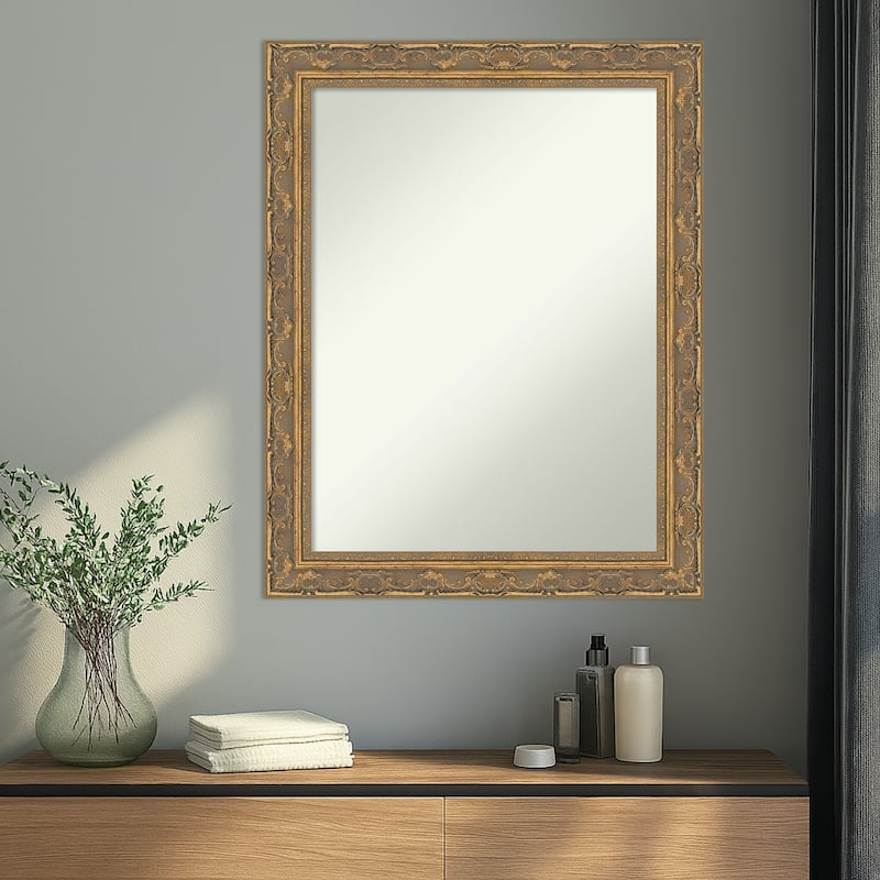 Filigree Non-Beveled Framed Wall Mirror