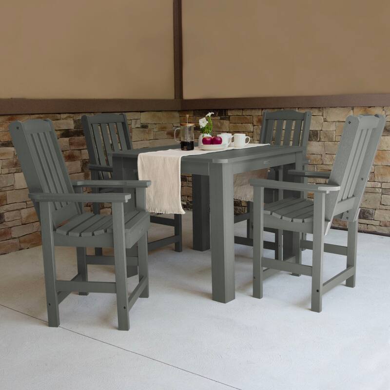 Lehigh 5-piece Outdoor Counter Height Dining Set - 42" x 42" Table