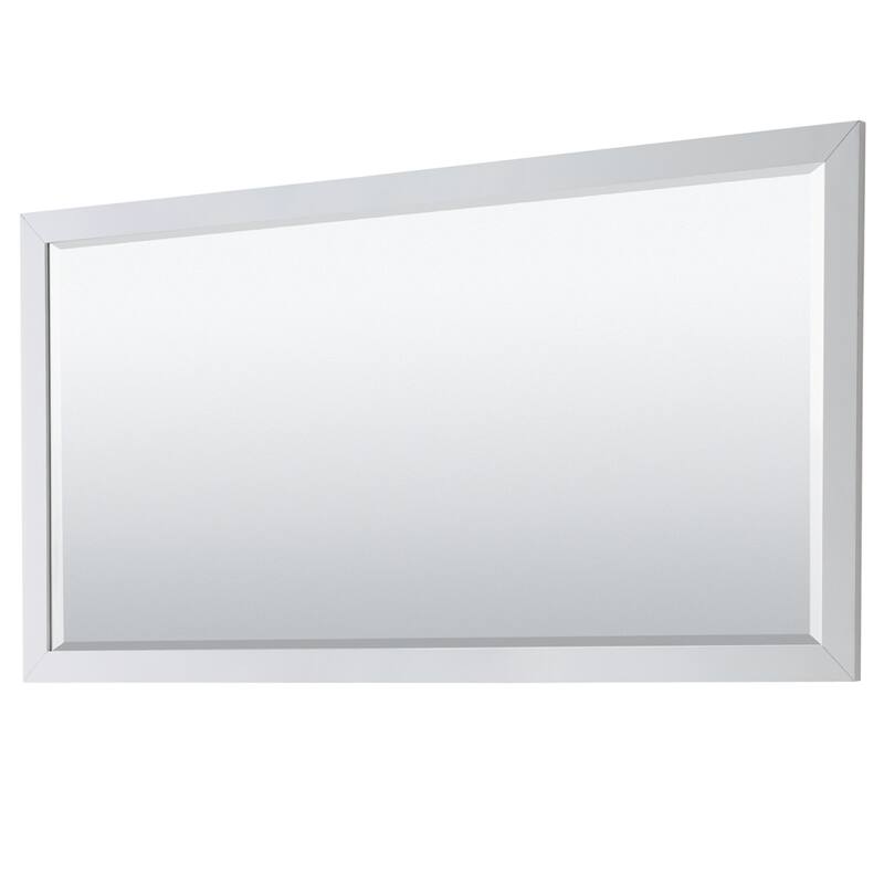 Strada 72-Inch Double Vanity Set, Carrara Marble Top, 70-Inch Mirror