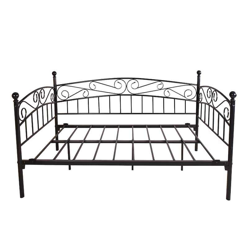 Twin size Metal Daybed Frame Multifunctional Mattress Foundation