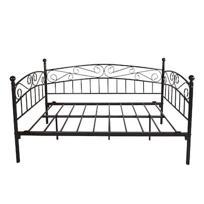 Twin size Metal Daybed Frame Multifunctional Mattress Foundation