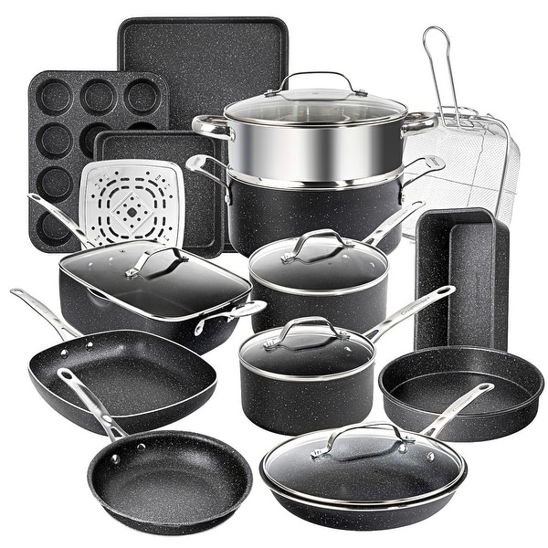 Viking Hard Anodized Nonstick 10Piece Cookware Set with Glass Lids