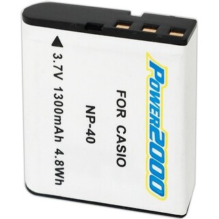 Shop Vidpro Power 2000 Li Ion Battery For Casio Np 40 Kodak Lb 060 White Overstock 30877779