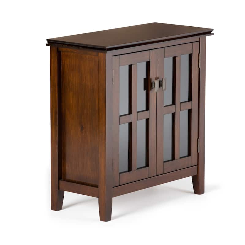 WYNDENHALL Stratford SOLID WOOD 30 inch Wide Low Storage Cabinet - 30"w x 14"d x 31" h