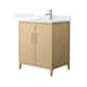 Option White Oak / White Cultured Marble Top / Brushed