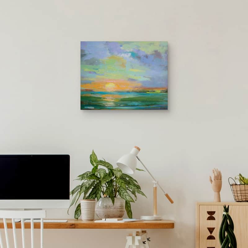 Sherbert Sunset by Alexi Fine Canvas Art Print