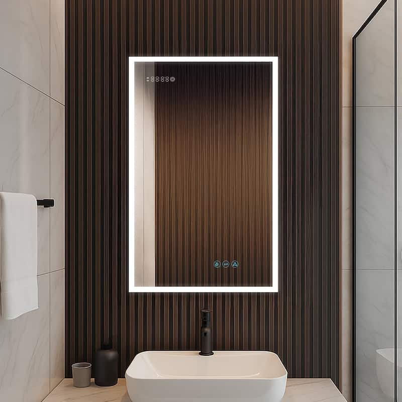 Blossom 20x32 Inch LED Bathroom Medicine with Cabinet, Lighted Mirror - Left Hinge