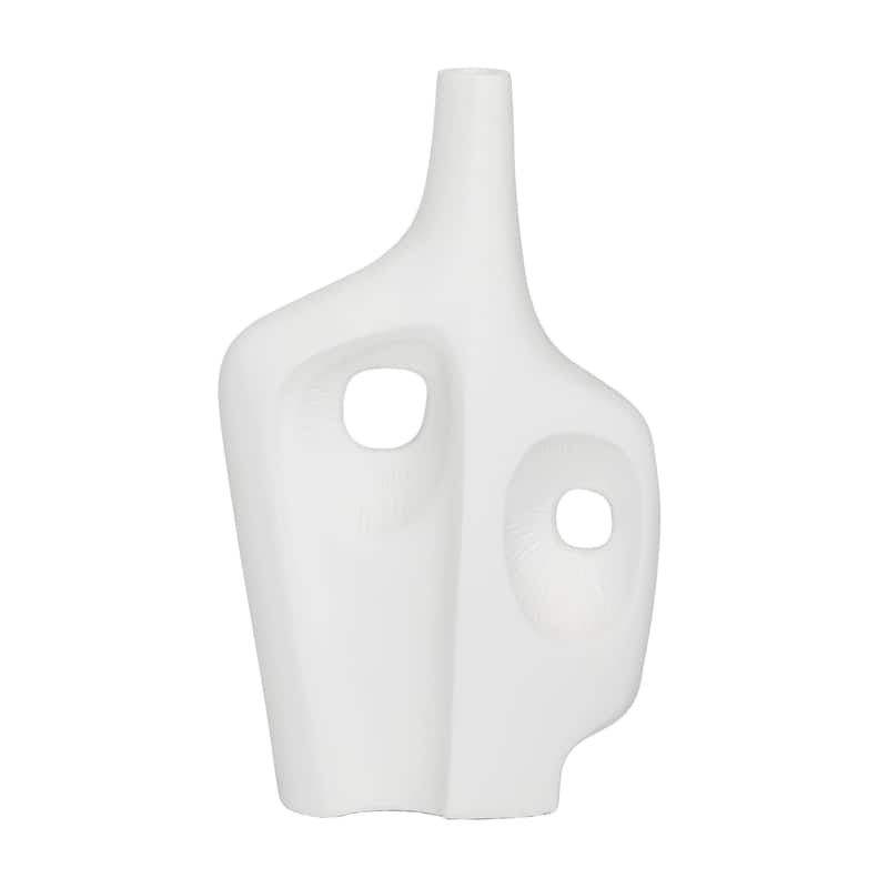 Misael Vase, White