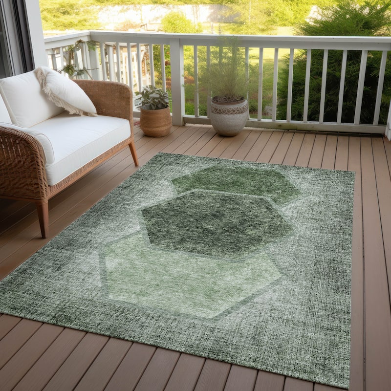 Machine Washable Indoor/ Outdoor Chantille Modern Boho Rug