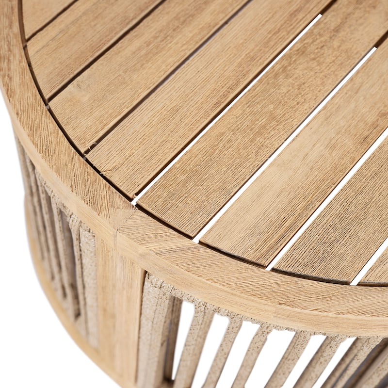 Christopher Knight Home- Leocadia Acacia Wood Outdoor Chat Set