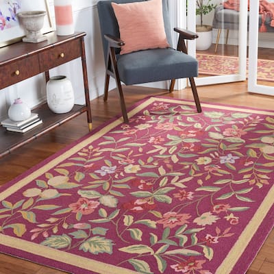 SAFAVIEH Handmade Chelsea Jalisa French Country Floral Wool Rug