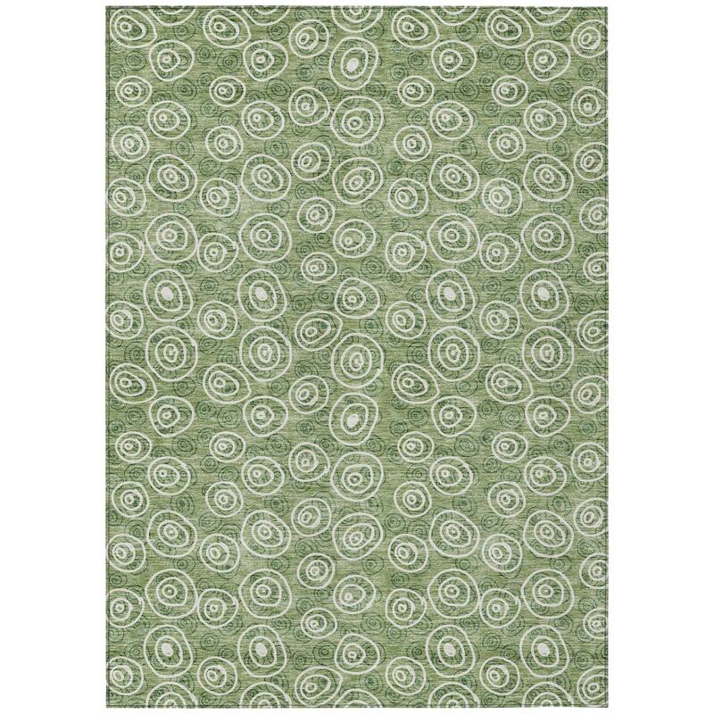 HomeRoots Geometric Transitional Rectangle Outdoor Rug