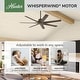 preview thumbnail 31 of 59, Hunter 60" Downtown Windmill Outdoor Ceiling Fan w/ Wall Control, Damp-Rated - Indoor-Outdoor, Industrial, Modern - ENERGY STAR!