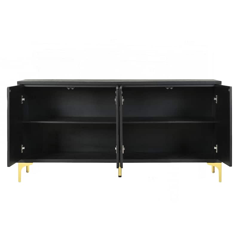 Versatile Sideboard Buffet Cabinet with Press-to-Open Doors