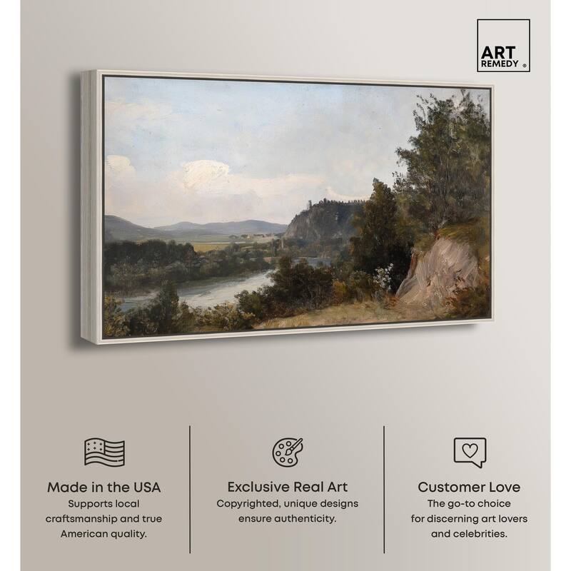 Hilltop Tower View I Canvas by Art Remedy