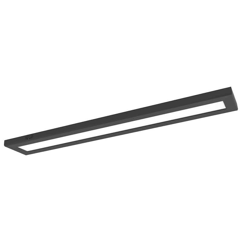 Blink Pro Plus 32W 5.5 in. x 36 in Surface Mount LED CCT Selectable 90 CRI Black Finish 120/277V Rectangular Shape - Black