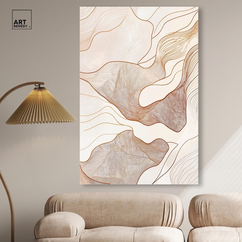 Contoured Reverie I Canvas by Art Remedy, Gallery Wrapped