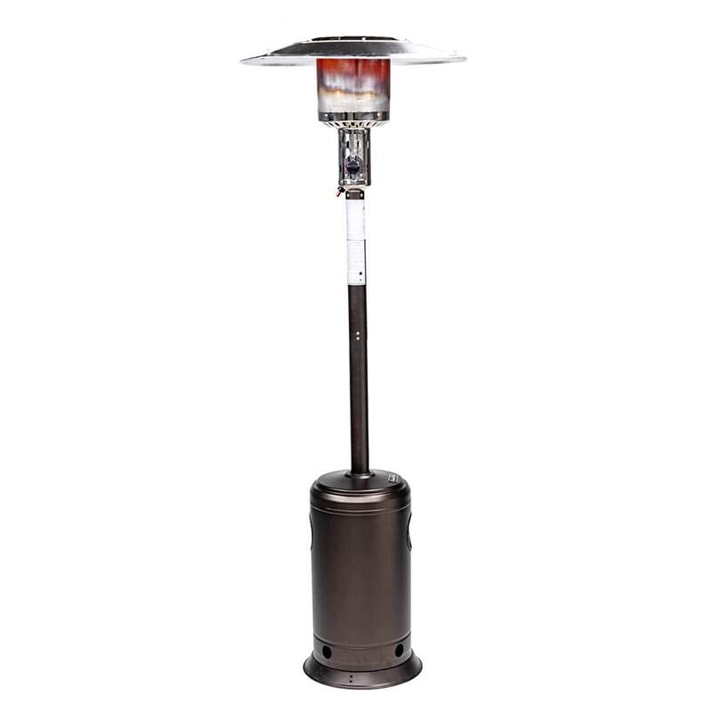Outdoor Patio Propane Heater with Portable Wheels 47,000 BTU 88 inch Standing Gas Outside Heater