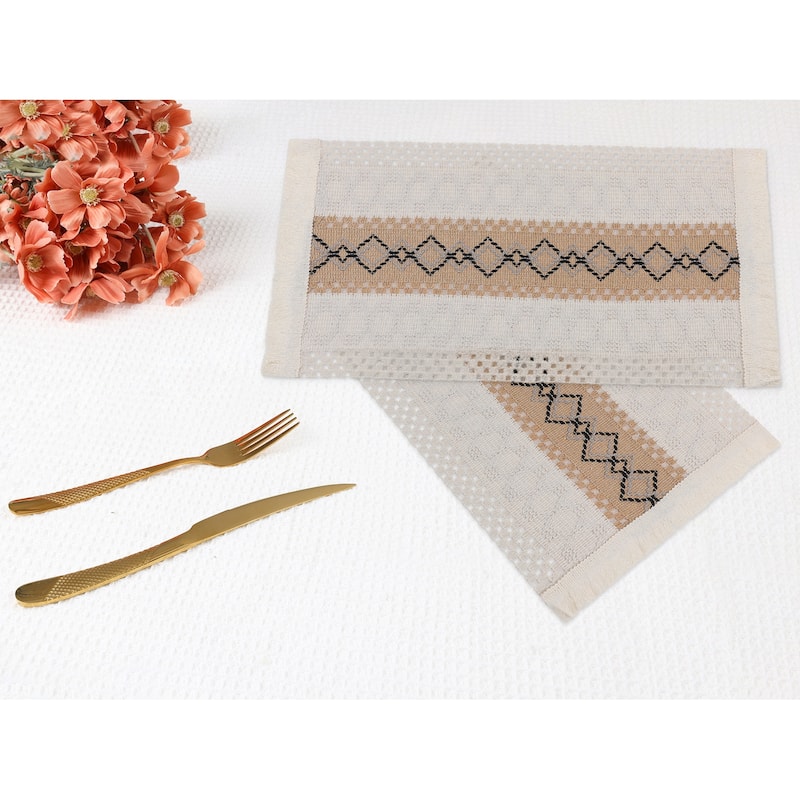Farmhouse Placemats Set of 4 Placemats for Dining Table Decor Indoor Outdoor Kitchen Table Mat - 20*12in