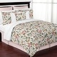 preview thumbnail 2 of 4, Sweet Jojo Designs Vintage Floral Boho Girl 3pc Full Queen Comforter Set - Blush Pink Yellow Green White Shabby Chic Farmhouse