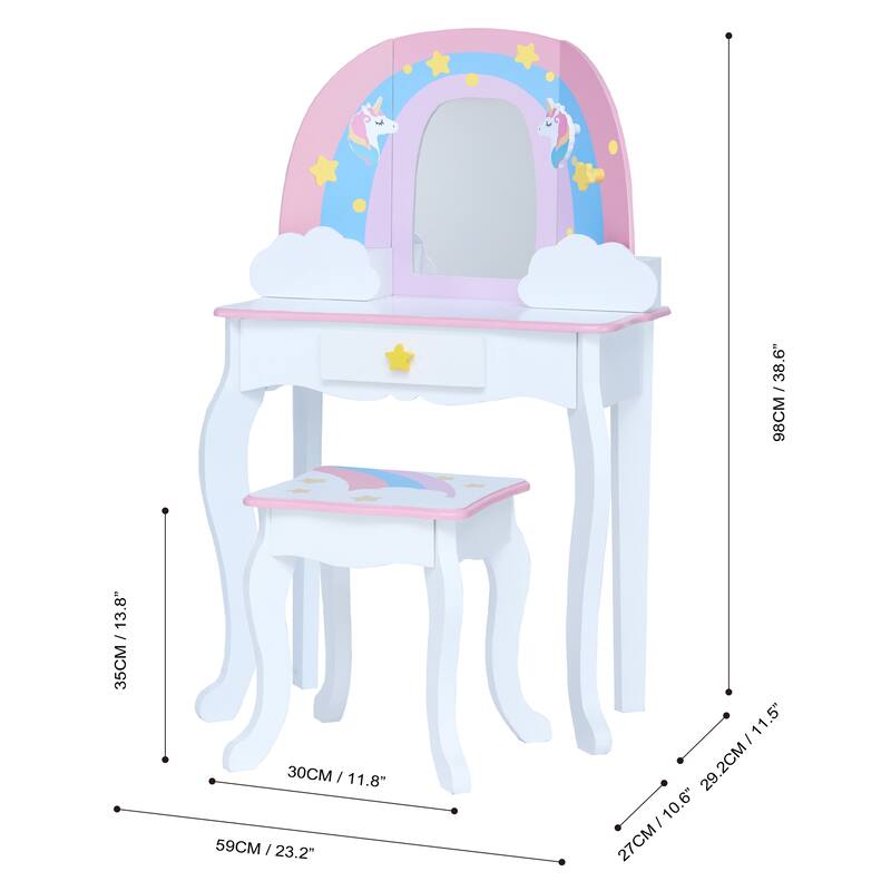 Fantasy Fields - Little Dreamer Rainbow Medium Kids Vanity