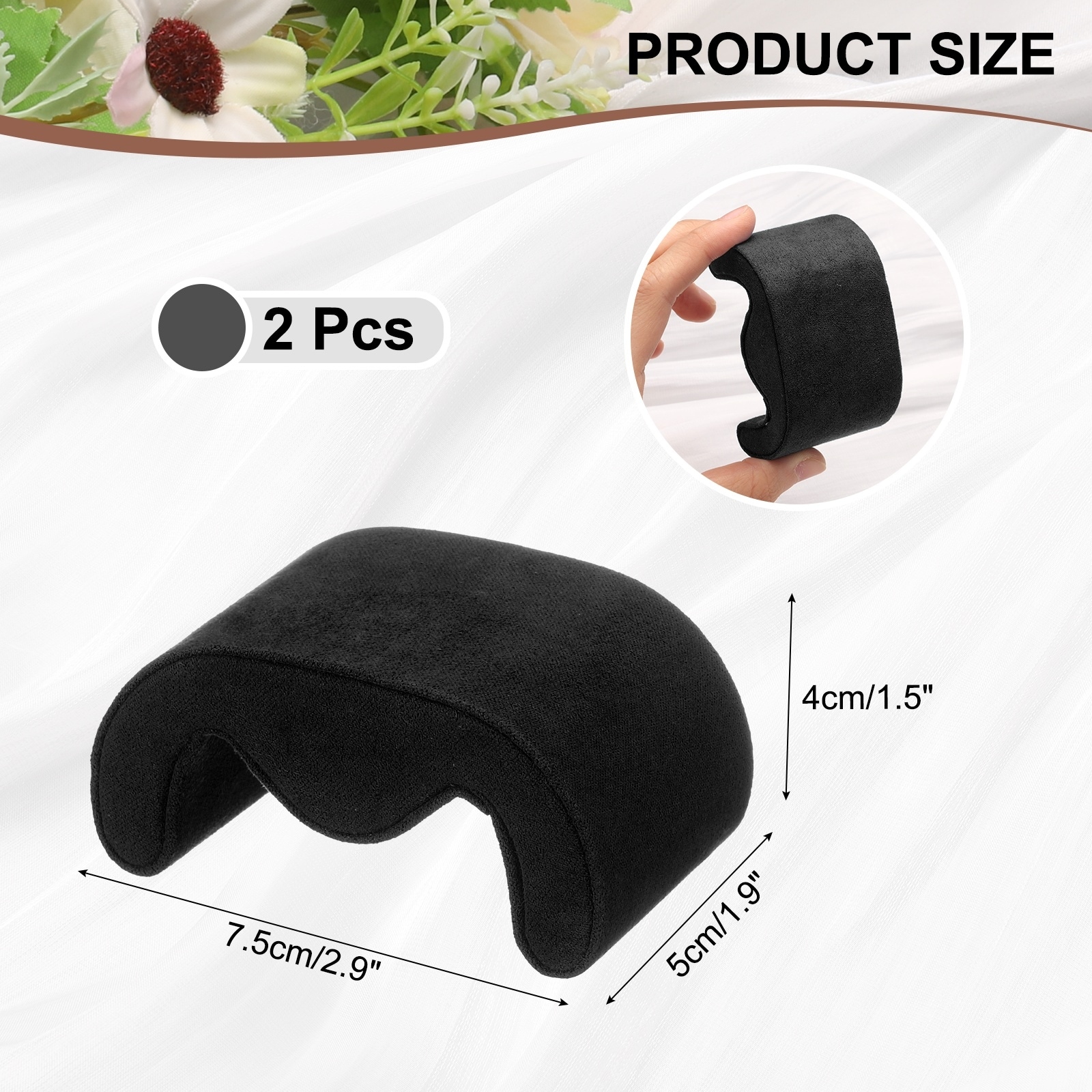 Watch Case Pillows, m Shaped Watch Display Pillow Velvet Watch Cushion Replacement for Watch Bracelet Display Storage
