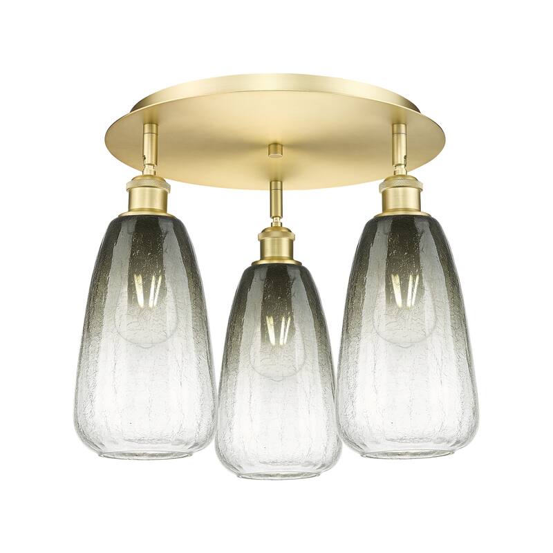 Innovations Lighting Endless Possibilities Ballston - Brookhaven Almond - 3 Light 18" Flush Mount