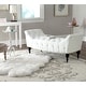 preview thumbnail 1 of 4, Safavieh En Vogue Georgette White Bench - 57.1" x 23.2" x 24.2"