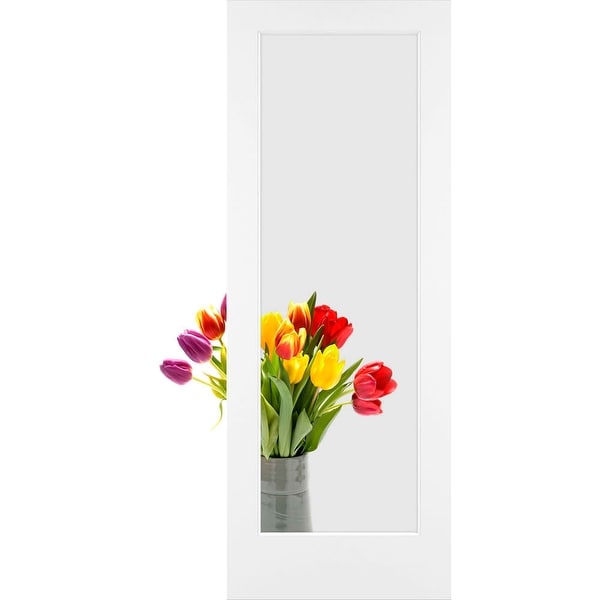 Frameport CGL-PD-1L-6-2/3X2-2/3 Clear Glass 32" by 80" 1 Lite Interior Slab Passage Door