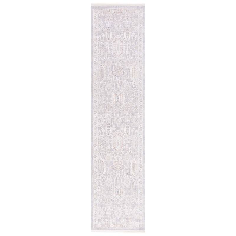 SAFAVIEH Marmara Cilgia Oriental Rug - Grey/Blue Rust - 2' x 8'