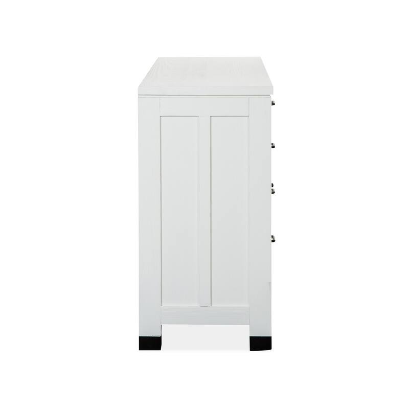 Magnussen Home Harper Springs Silo White Buffet - 64''W x 18''D x 36''H