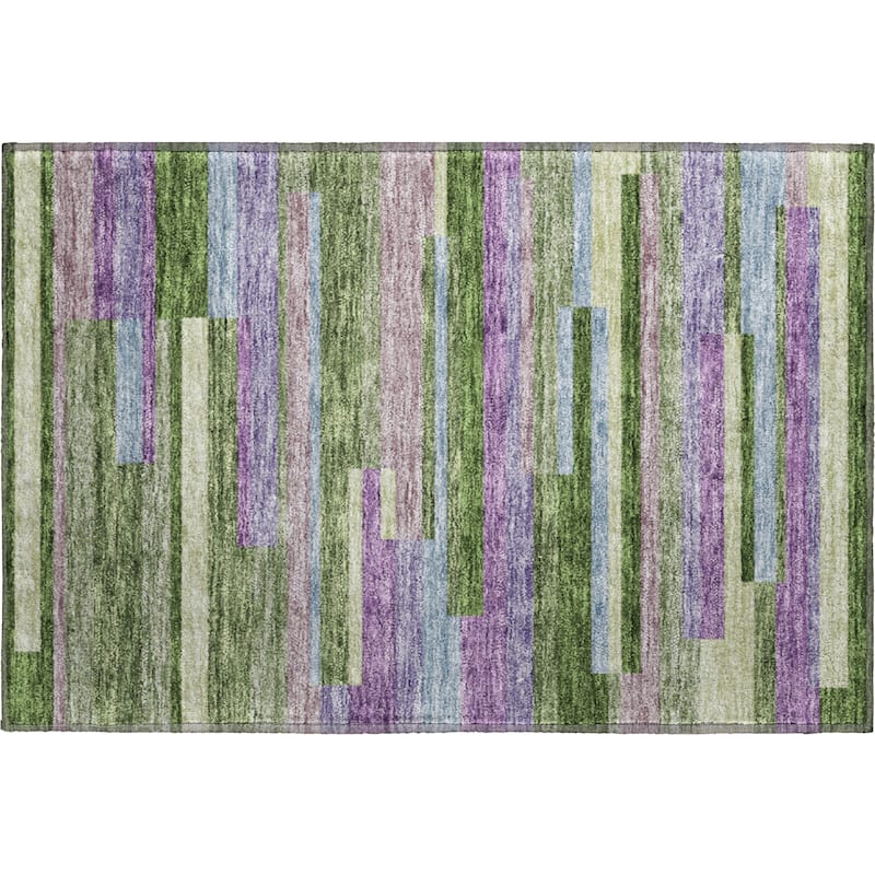 Premium Washable Super Soft Mosaic Stripe Mayfield Rug