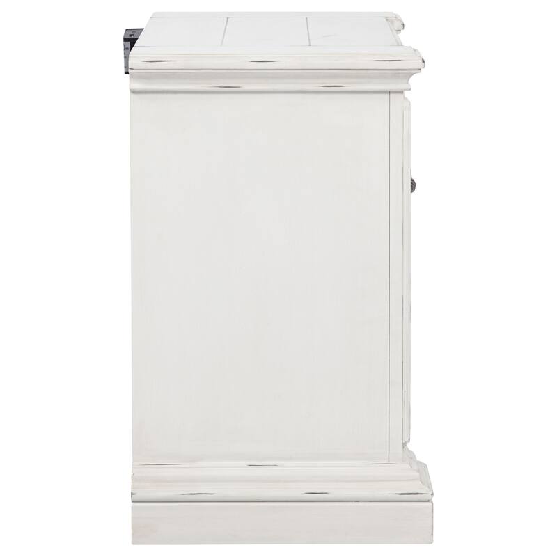 McKinney 2-drawer Nightstand with Dual USB Vintage White