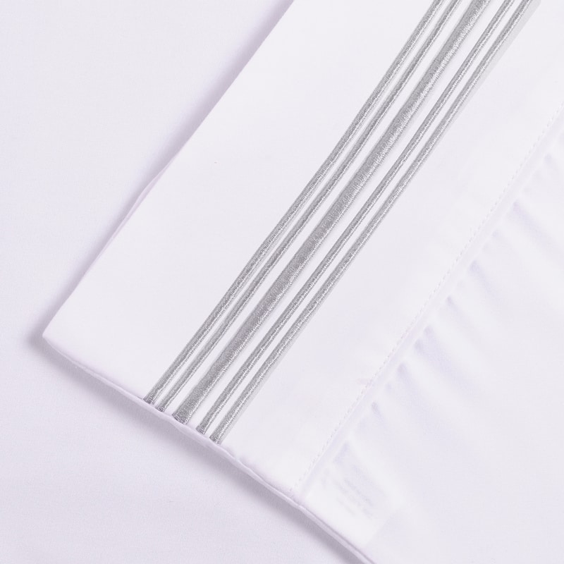 Superior Embroidered Microfiber Deep Pocket Bed Sheet Set